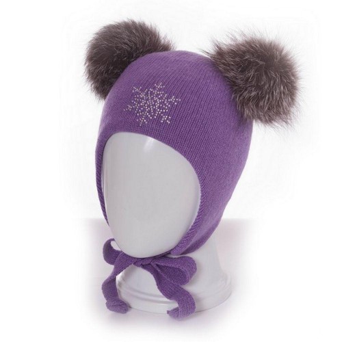 Зимняя шапочка petit mode PM05 violet